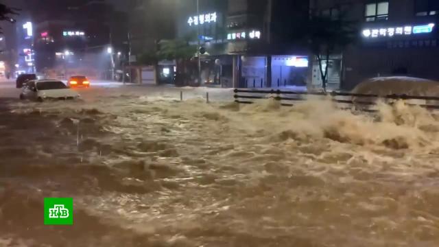Число жертв наводнения в Южной Корее возросло до восьми.Южная Корея, наводнения, погода.НТВ.Ru: новости, видео, программы телеканала НТВ