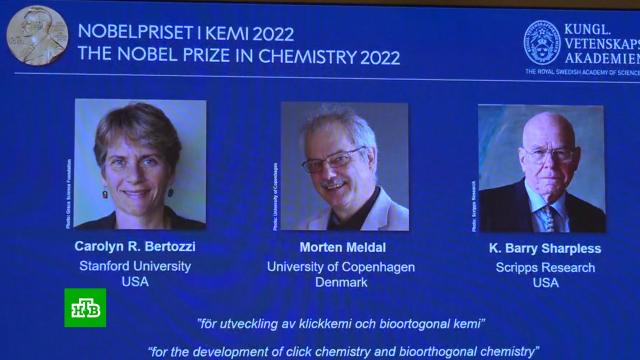 Нобелевскую премию по химии получили ученые из США и Дании.Нобелевская премия, наука и открытия.НТВ.Ru: новости, видео, программы телеканала НТВ