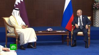 Путин пригласил эмира Катара в Россию