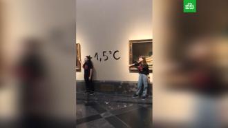 Экоактивистки приклеили себя к рамам картин Гойи в музее Прадо