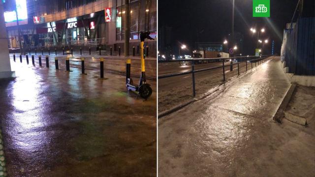 Улицы Владивостока очищают ото льда.Владивосток, ЖКХ, погодные аномалии, энергетика.НТВ.Ru: новости, видео, программы телеканала НТВ