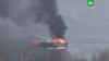 Человека спасли с загоревшегося судна в Москве 