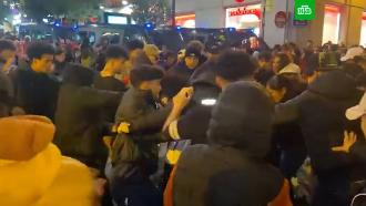 Празднования болельщиков Марокко в Брюсселе завершились столкновениями с полицией