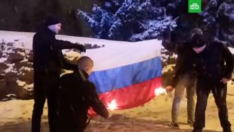 МИД РФ объявил Финляндии демарш <nobr>из-за</nobr> надругательства над российским флагом
