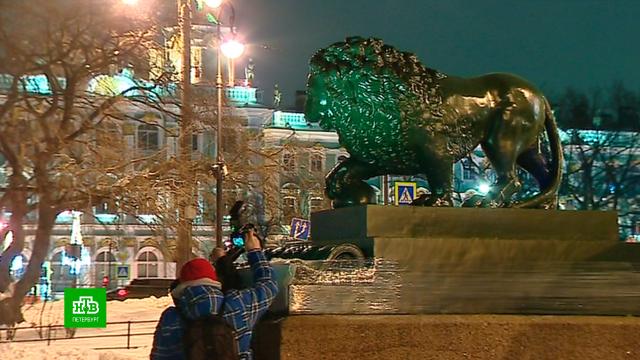 Дворцовую пристань Петербурга вновь охраняют медные львы