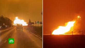 Взрыв и пожар на газопроводе произошли в Литве
