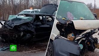 В массовой аварии на трассе Петербург — Псков погибли двое
