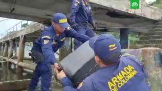 У берегов Колумбии обнаружили подлодку с двумя погибшими и 2,5 тонны кокаина