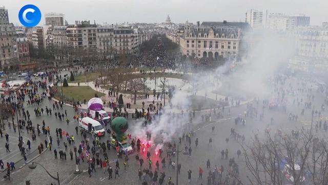 Новая волна протестов во Франции.ЗаМинуту, митинги и протесты, Франция.НТВ.Ru: новости, видео, программы телеканала НТВ