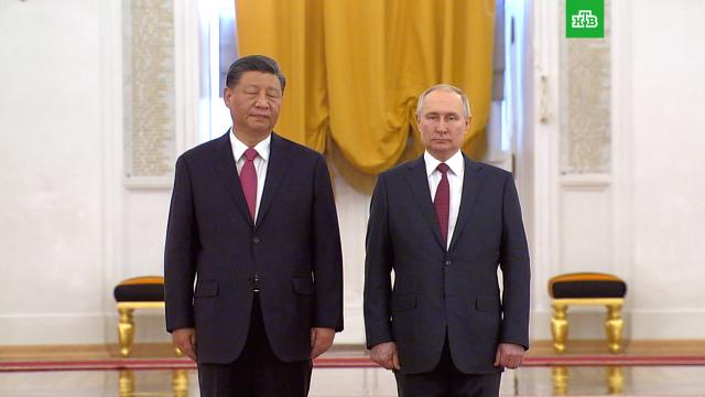 Путин встретил Си Цзиньпина в Кремле.Китай, Песков, Путин, Си Цзиньпин, переговоры.НТВ.Ru: новости, видео, программы телеканала НТВ
